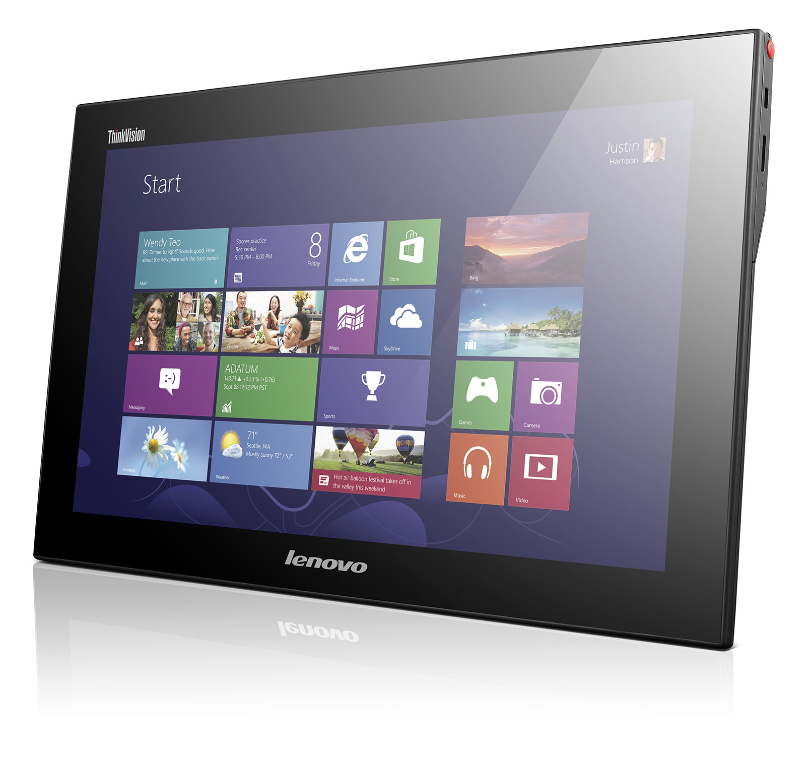 Lenovo ThinkVision LT1423p Touch Mobile Monitor