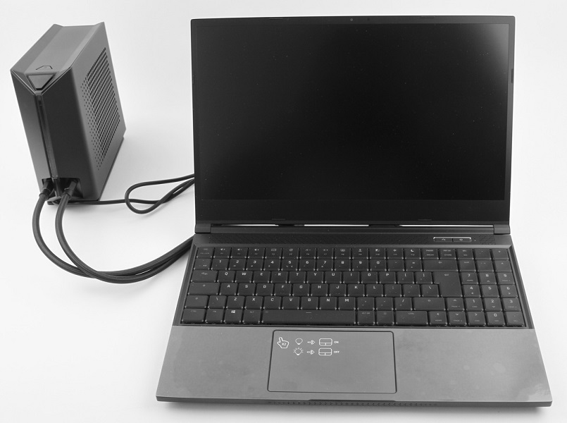 The XMG NEO 15 E22, A Gaming Laptop With External Liquid Cooling