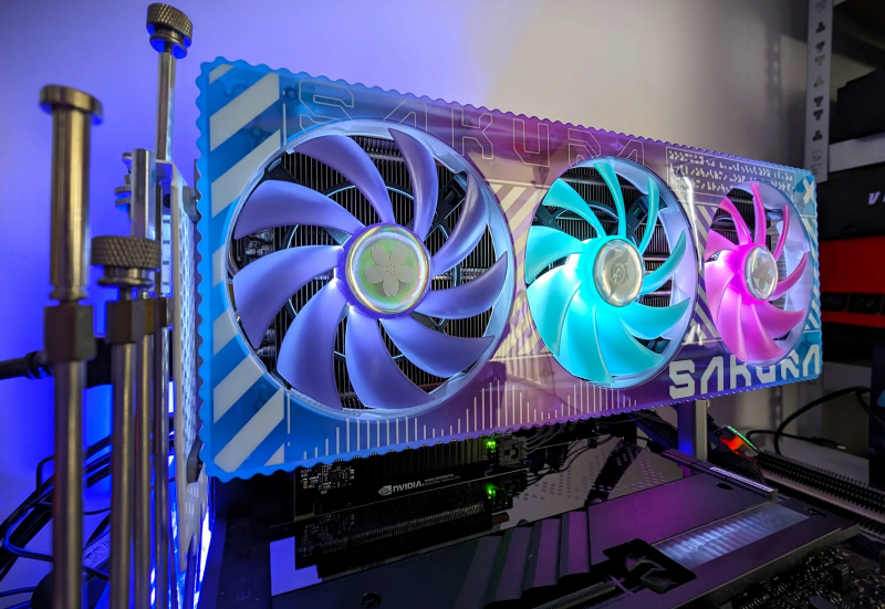 The Yeston GeForce RTX 4080 Super Sakura Sugar Stands Out In The Crowd